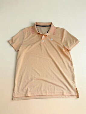 SERGIO TACCHINI Men’s Orange Polo Shirt Size Large
